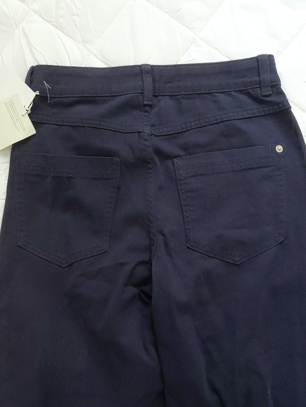 H&M Divided Navy Blue Cotton Twill Pants - Picture 9 of 12